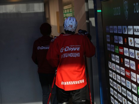 Тренировка «Авангарда» перед третьим матчем серии с «Металлургом»