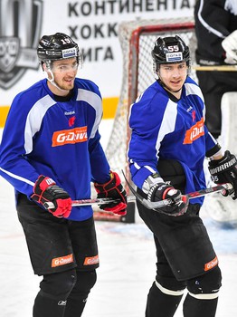 Раскатка "Авангарда" перед матчем с "Ак Барсом"