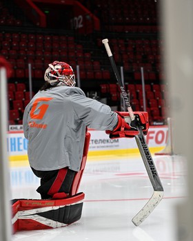 Раскатка «Авангарда» перед третьим матчем финала Востока с «Ак Барсом»