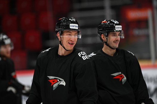 Раскатка «Авангарда» перед матчем с минским «Динамо»