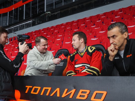 Даниил Квят на тренировке «Авангарда»