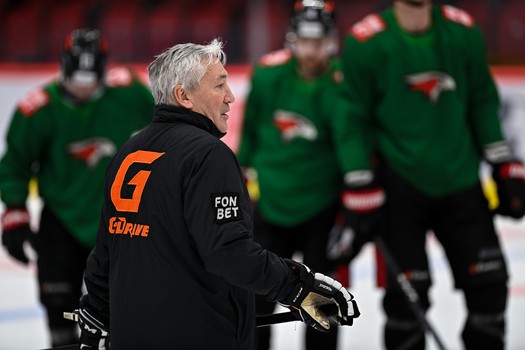 Раскатка «Авангарда» перед матчем с «Локомотивом»