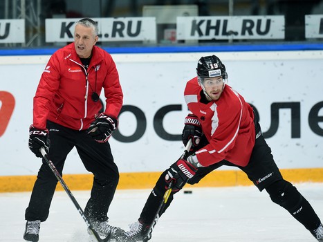 Раскатка "Авангарда" перед матчем с "Амуром"