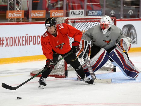 Раскатка «Авангарда» перед матчем с ХК «Сочи»
