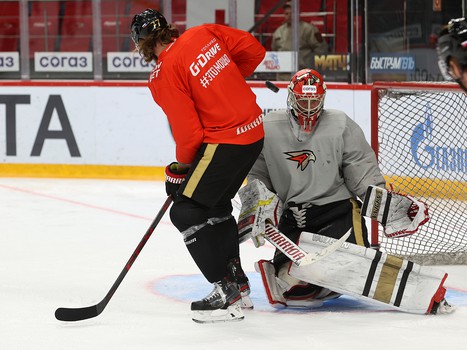 Раскатка «Авангарда» перед матчем с «Локомотивом»