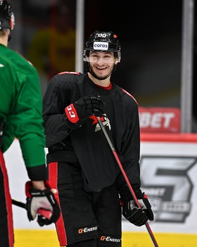 Тренировка «Авангарда» перед матчем с «Трактором»