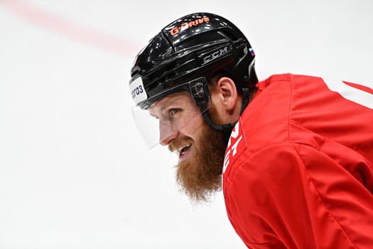 Раскатка «Авангарда» перед матчем с московским «Динамо»