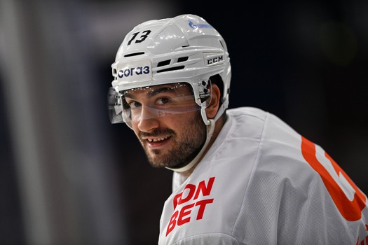 Тренировка «Авангарда» перед матчем в Магнитогорске