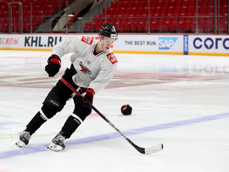 Раскатка «Авангарда» перед матчем с «Салаватом Юлаевым»