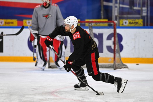 Раскатка «Авангарда» перед матчем в Тольятти