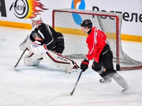 Раскатка "Авангарда" перед матчем с "Ладой"