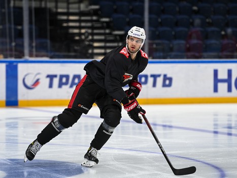 Раскатка «Авангарда» перед выездным матчем с московским «Динамо»