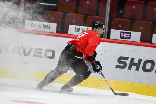 Тренировка «Авангарда» перед матчем с «Амуром»