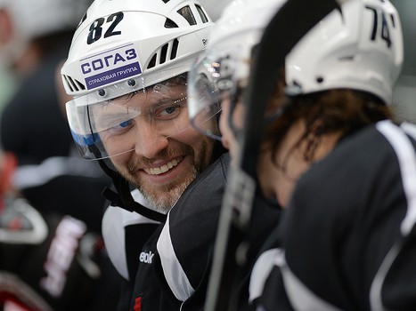 Раскатка "Авангарда" в Екатеринбурге перед матчем с "Автомобилистом" 19 сентября 2013