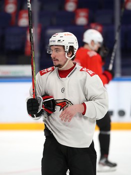 Тренировка «Авангарда» перед пятым матчем серии с «Ак Барсом»