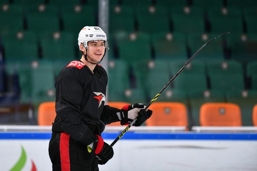 Раскатка «Авангарда» перед матчем в Казани