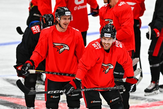 Тренировка «Авангарда» перед матчем с «Витязем»