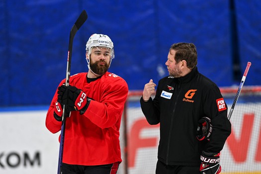 Раскатка «Авангарда» перед третьим матчем серии с «Локомотивом»