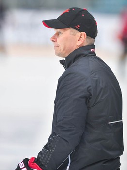 Раскатка "Авангарда" перед матчем против СКА