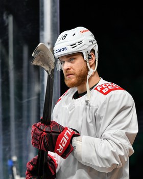 Раскатка «Авангарда» перед матчем в Казани