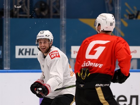 Раскатка «Авангарда» перед матчем в Сочи