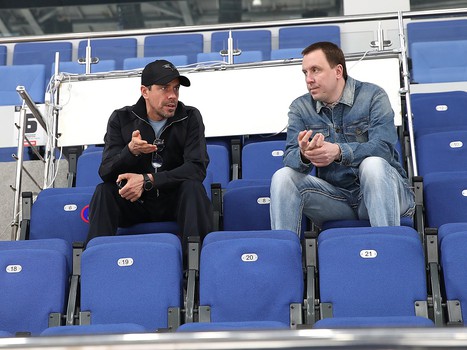 Тренировка «Авангарда» перед стартом финала Кубка Гагарина