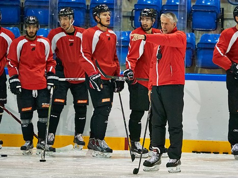 Раскатка "Авангарда" перед вторым матчем с "РоКи"
