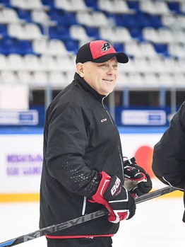 Раскатка "Авангарда" перед выездным матчем с "Сибирью"