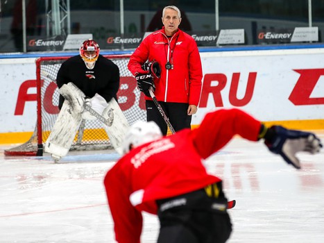 Раскатка «Авангарда» перед матчем с «Сибирью»