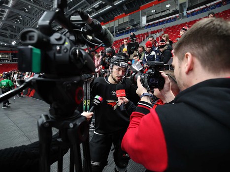 Открытая тренировка «Авангарда» для прессы и болельщиков