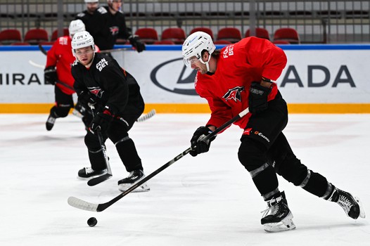 Тренировка «Авангарда» перед матчем во Владивостоке