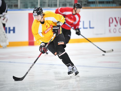 Раскатка "Авангарда" перед матчем с "Амуром"