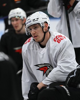 Тренировка «Авангарда» перед матчем в Санкт-Петербурге