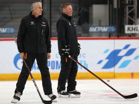 Раскатка «Авангарда» перед матчем против СКА