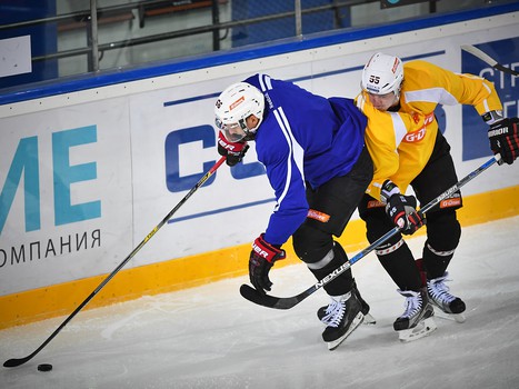 Раскатка "Авангарда" перед выездным матчем с "Югрой"