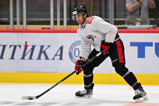 Тренировка «Авангарда» перед четвёртым матчем серии с «Металлургом»