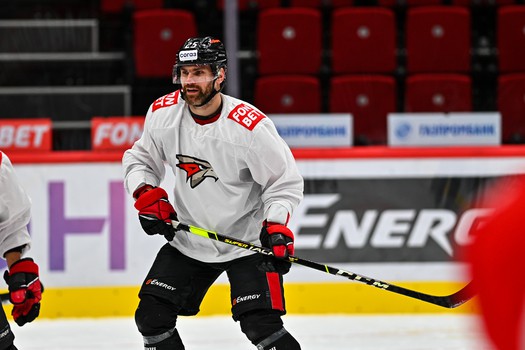 Тренировка «Авангарда» перед матчем с «Адмиралом»