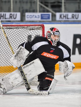 Раскатка "Авангарда" перед матчем с "Северсталью"