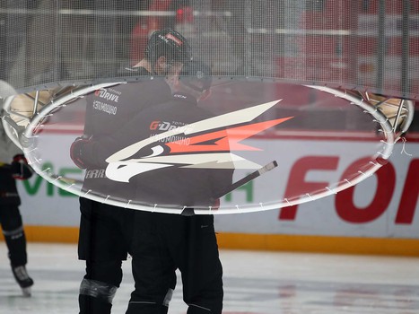 Раскатка «Авангарда» перед матчем с «Автомобилистом»