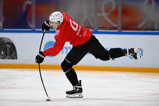 Раскатка «Авангарда» перед матчем в Магнитогорске