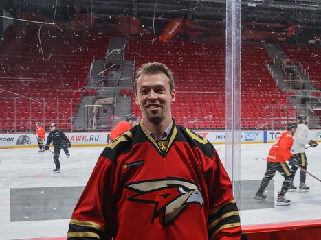 Даниил Квят на тренировке «Авангарда»