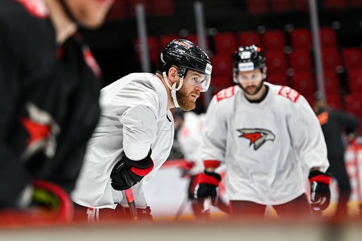 Раскатка «Авангарда» перед третьим матчем финала Востока с «Ак Барсом»