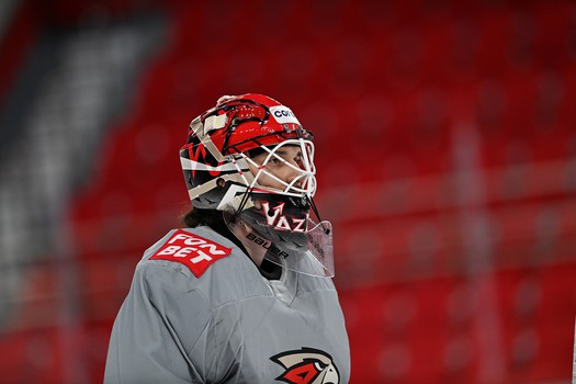 Тренировка «Авангарда» перед матчем в Екатеринбурге