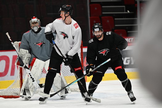 Раскатка «Авангарда» перед матчем с «Автомобилистом»