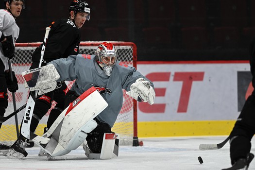 Раскатка «Авангарда» перед матчем с «Металлургом»