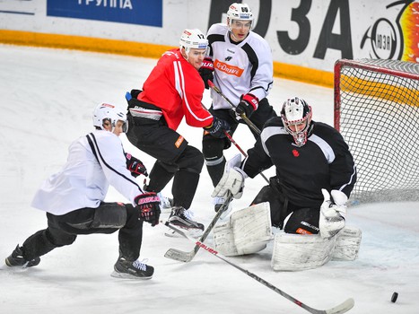 Тренировка "Авангарда" перед заключительным выездом "регулярки"