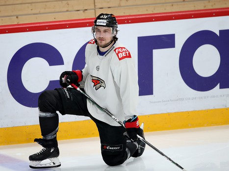 Раскатка «Авангарда» перед матчем с «Локомотивом»