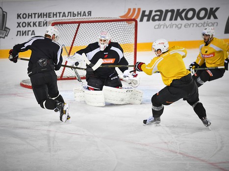 Раскатка "Авангарда" перед выездным матчем с "Югрой"