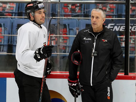 Раскатка «Авангарда» перед матчем с рижским «Динамо»