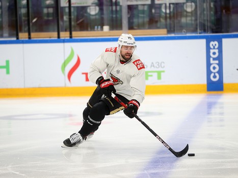 Тренировка «Авангарда» перед вторым матчем серии с «Ак Барсом»